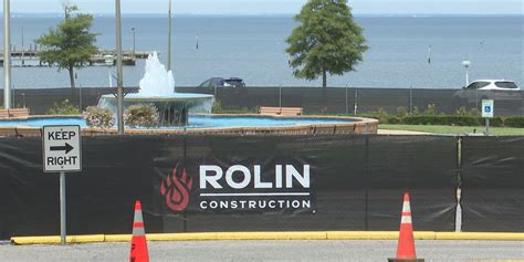 Fairhope's Working Waterfront construction underway .